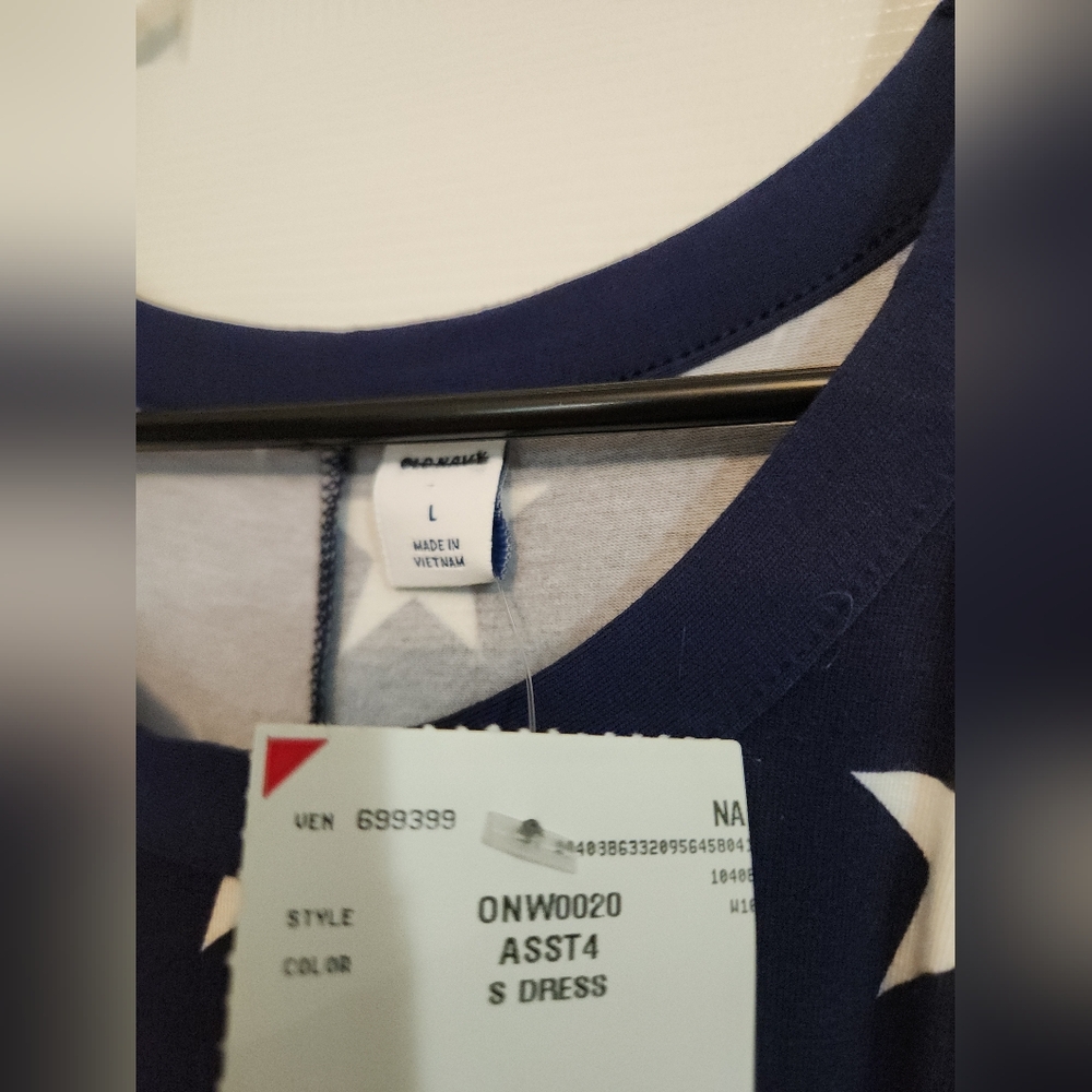 Old Navy Kids Dress - Navy Blue with White Stars - Picture 3 of 3